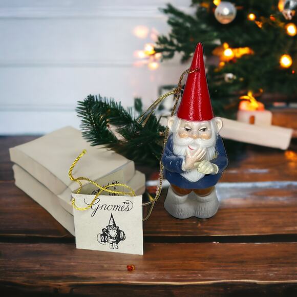 Vintage Unieboek Gnome Ornament David The Gnome Kabouter Swedish Tomte 1978 - Picture 2 of 8